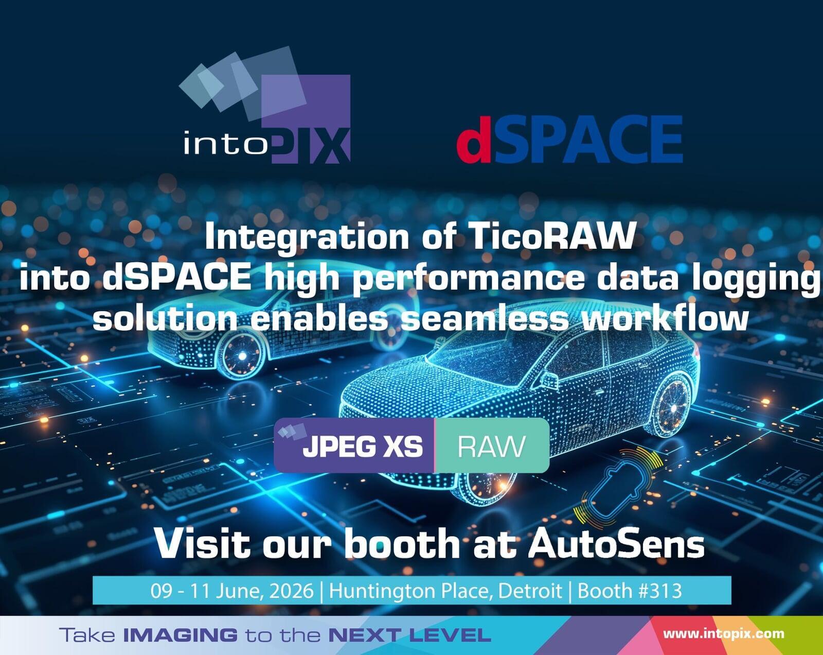 Showcase at AutoSens US: Integration of TicoRAW into dSPACE high performance data logging solution enables seamless workflow